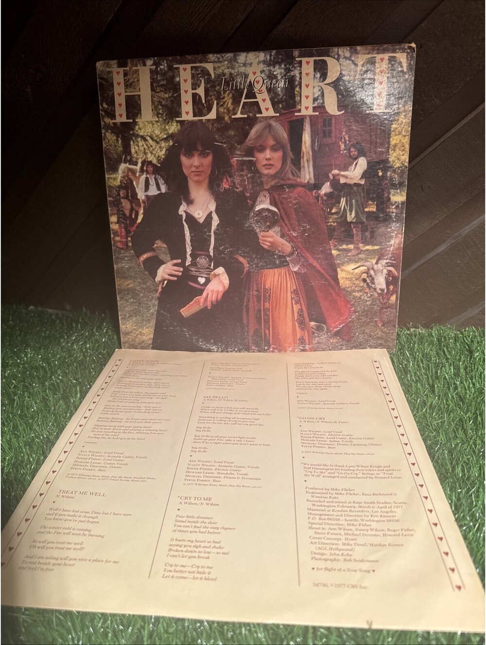 Heart Little Queen Vinyl LP Portrait JR 34799 Barracuda Kendun Press w/ Inner